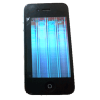 iphone4液晶表示不良例