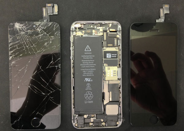 iPhone5sガラス修理