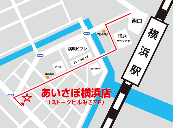 iphone修理横浜店詳細地図