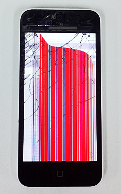 iPhone5c液晶表示不良